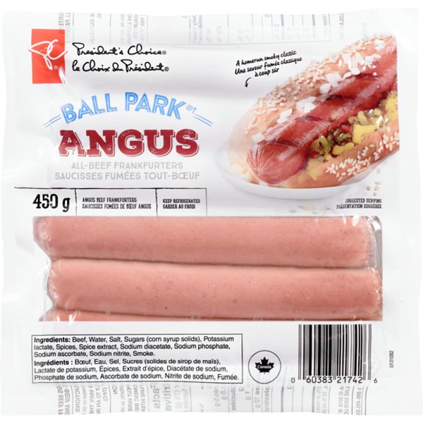 President's Choice Angus Ball Park All Beef Frankfurters