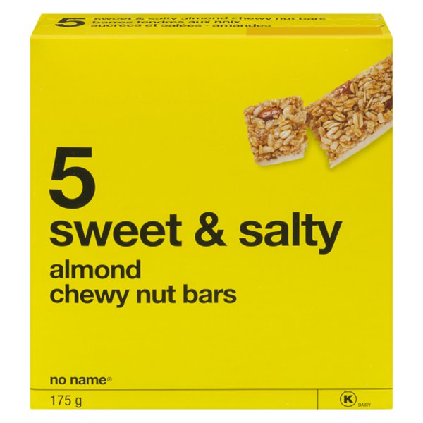 No Name Sweet & Salty Almond Granola Bars