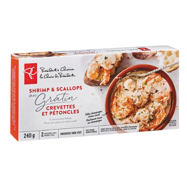 Presidents Choice Shrimp & Scallops In Sauce