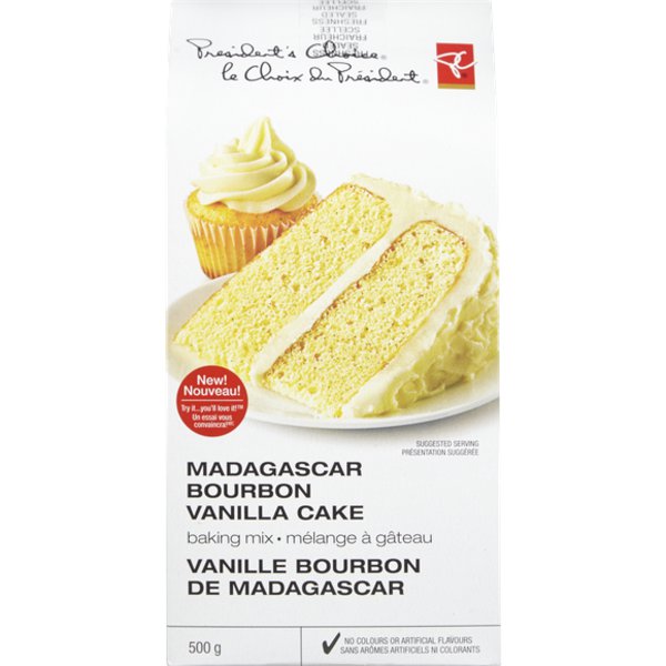 Presidents Choice Madagascar Bourbon Vanilla Cake Baking Mix
