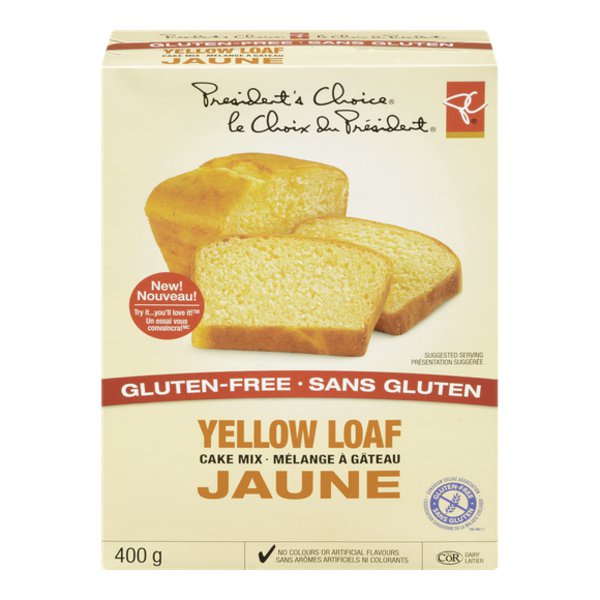 Presidents Choice Gluten Free Yellow Loaf Cake Mix