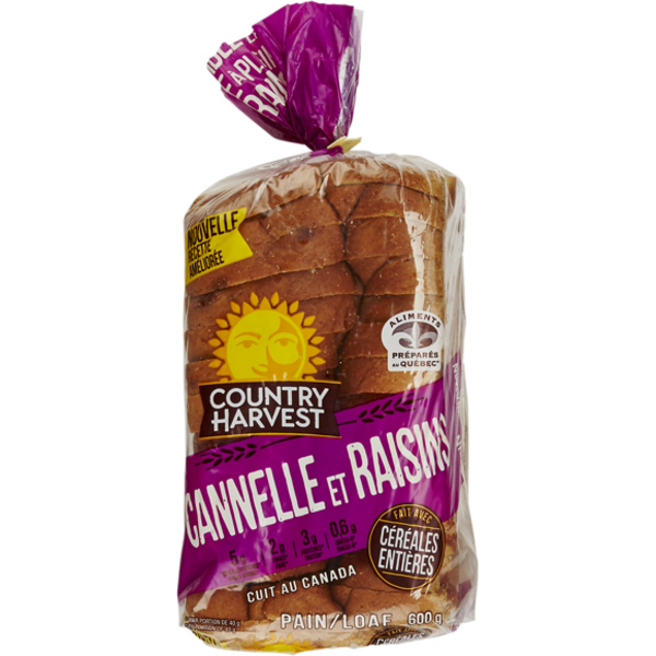 Country Harvest Cinnamon Raisin Bread