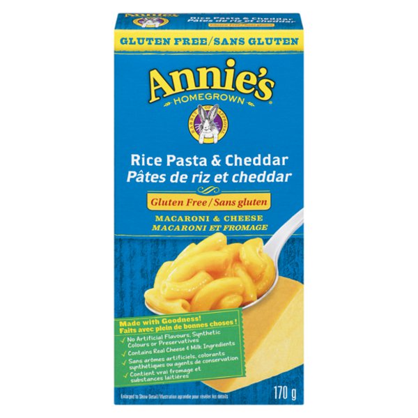 Annie's Homegrown Gluten Free Rice Pasta & Cheddar