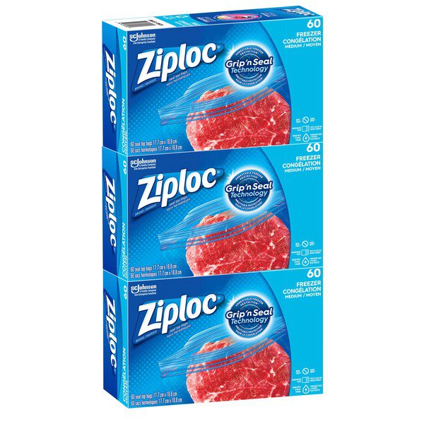 Ziploc Easy-Open Medium Freezer Bags