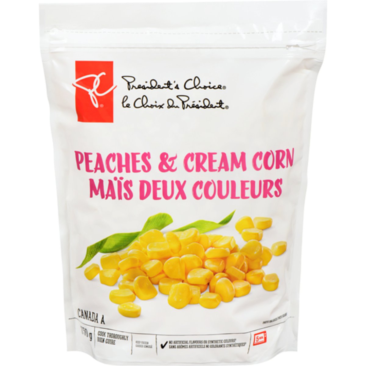 Presidents Choice Peaches & Cream Corn