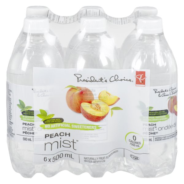 Presidents Choice Peach Mist Flavored Water