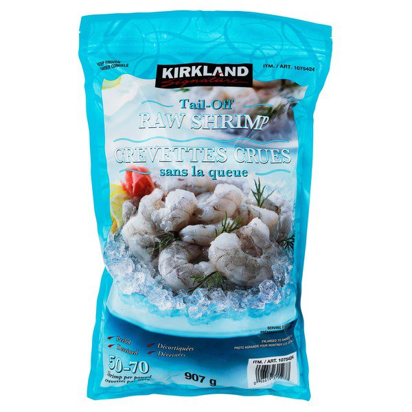 Kirkland Signature Frozen Tail-Off Shrimp – Coastal Connection