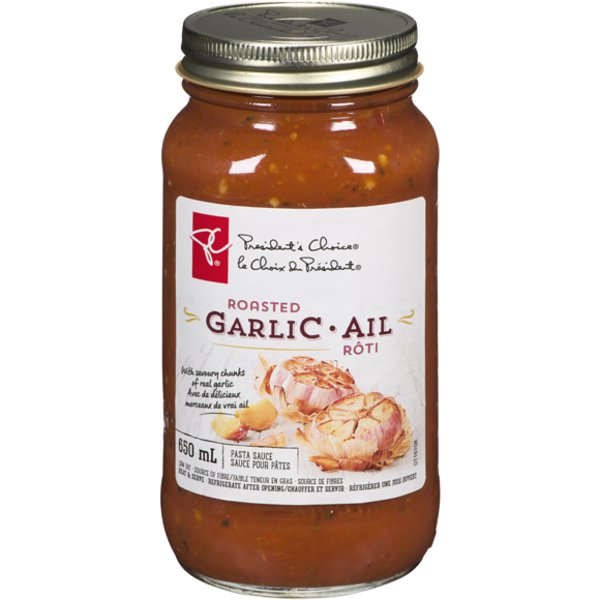 Presidents Choice Spicy Garlic Pasta Sauce