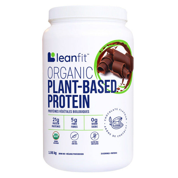 Leanfit Organic Plant-Based Chocolate Protein Drink Mix