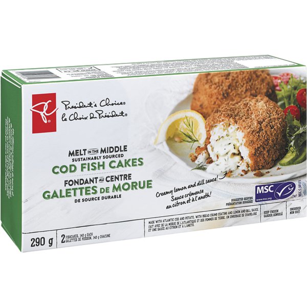 Presidents Choice Cod Fish Cakes