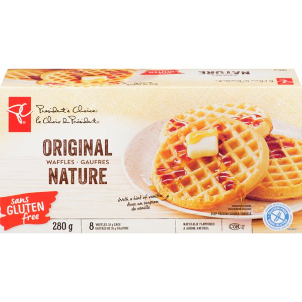 President Choice Gluten Free Original Homestyle Waffles