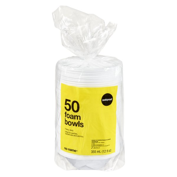 No Name 12 Ounce Foam Bowls