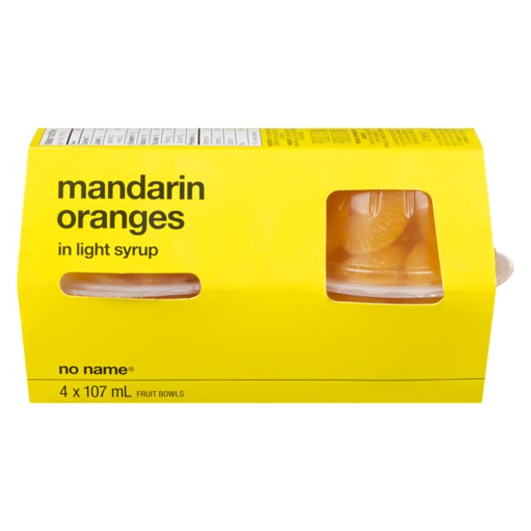 No Name Mandarin Oranges in Light Syrup
