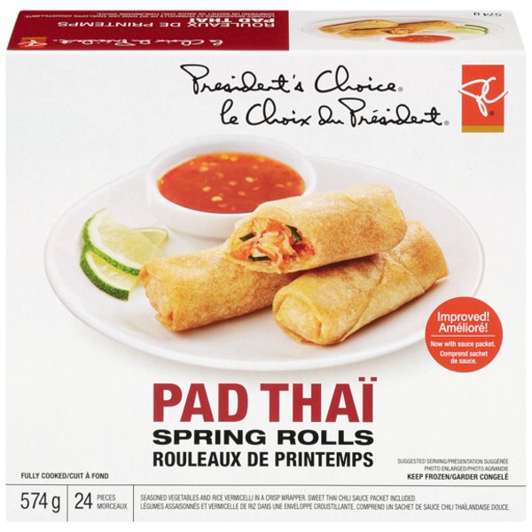 Presidents Choice Pad Thai Spring Rolls – Coastal Connection