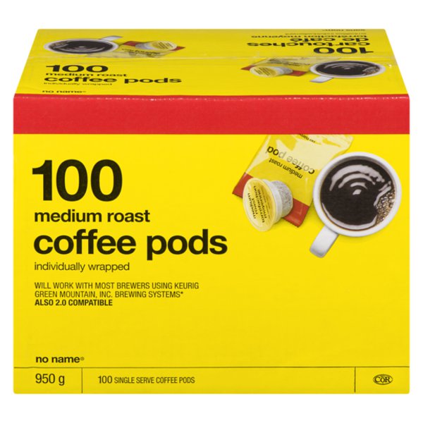 No Name Medium Roast Coffee Pods