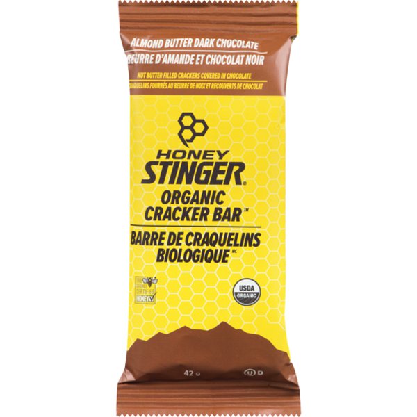 Honey Stinger Almond Butter & Dark Chocolate Organic Cracker & Nut Butter Snack Bars