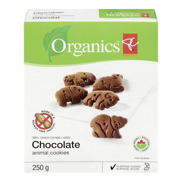 Presidents Choice Organics Chocolate Animal Cookies