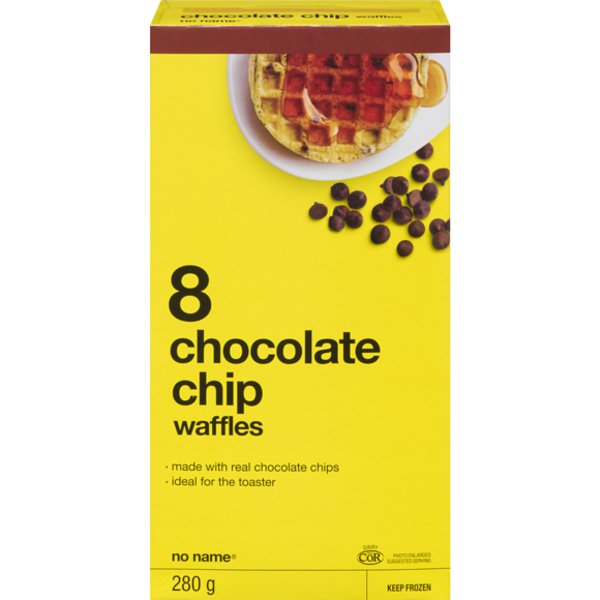 No Name Chocolate Chip Waffles 8s