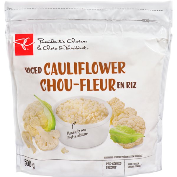 Presidents Choice Frozen Riced Cauliflower
