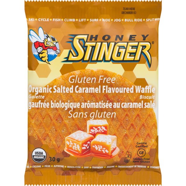 Honey Stinger Organic Gluten Free Salted Caramel Waffle