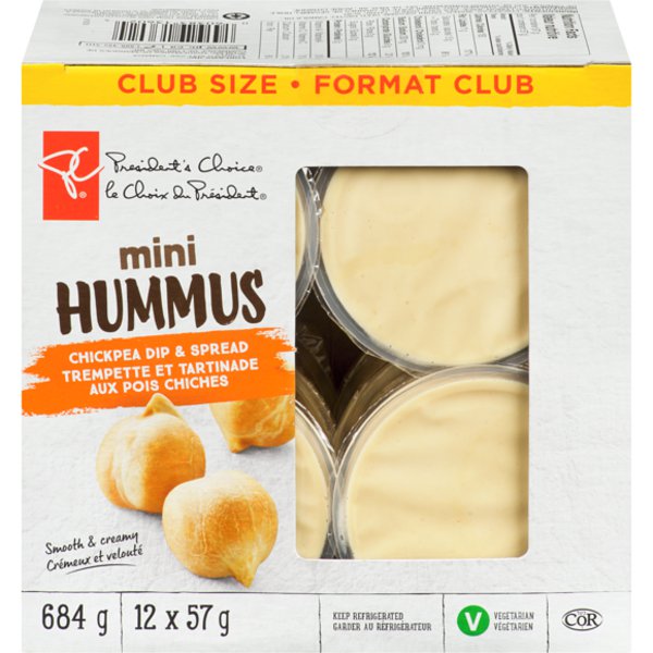 Presidents Choice Mini Chickpea Dip & Spread Hummus