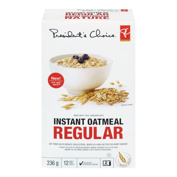 President's Choice Regular Instant Oatmeal