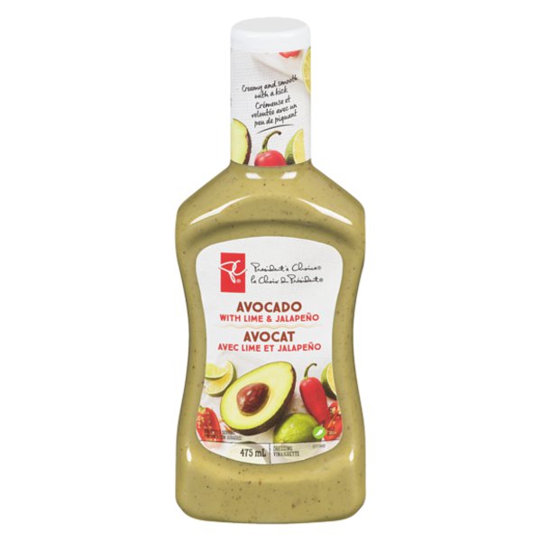 Presidents Choice Lime Jalepno & Avocado Salad Dressings