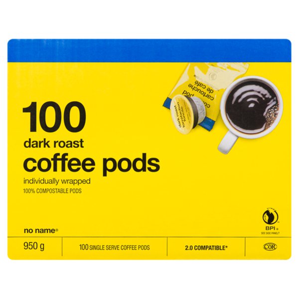 No Name Dark Roast Pods