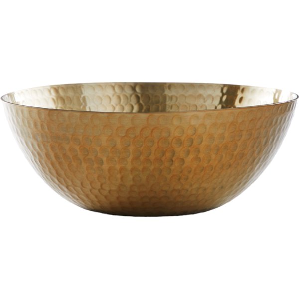 Presidents Choice Large Hammered Gold Bowl