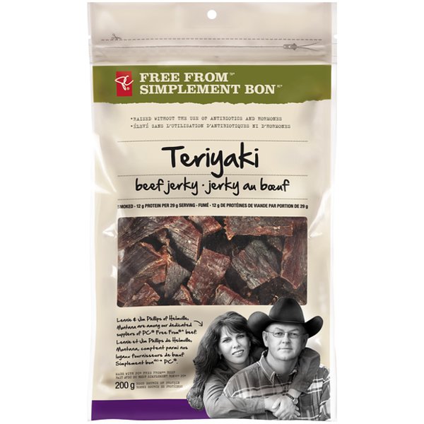 Presidents Choice Free From Beef Teriyaki Jerky