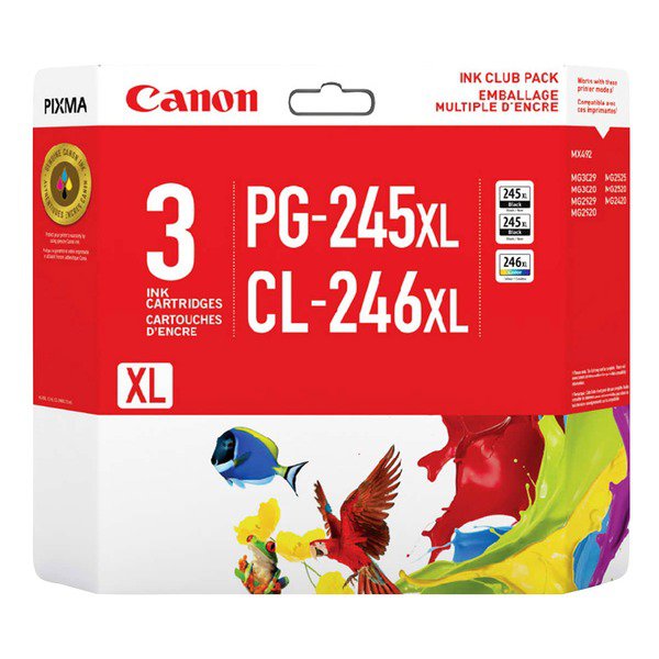 Canon PG-245XL Black & CL-246XL Colour Ink Cartridges