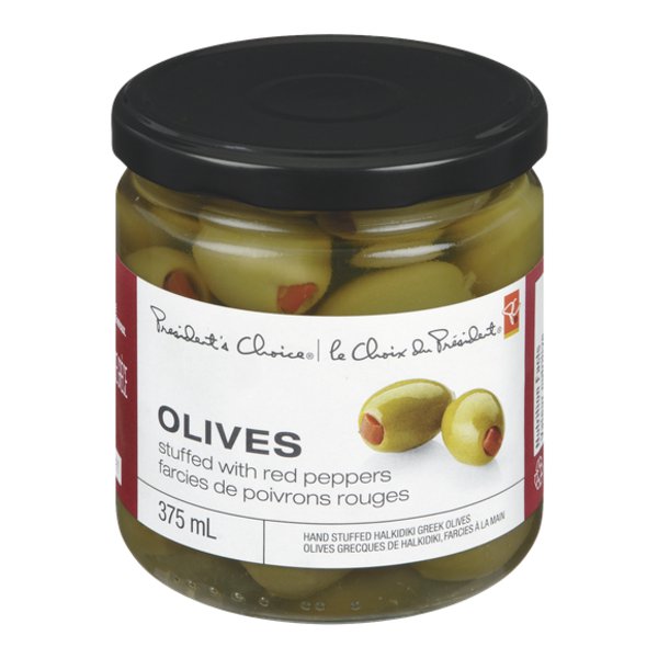 President's Choice Regular Olives Stuffed With Peppers