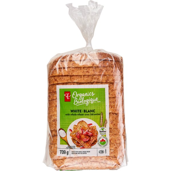 PC Organics White With WHole Wheat Bread