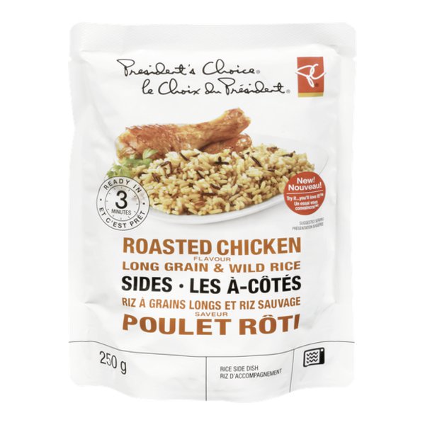 Presidents Choice Roasted Chicken Flavour Long Grain & Wild Rice Sides