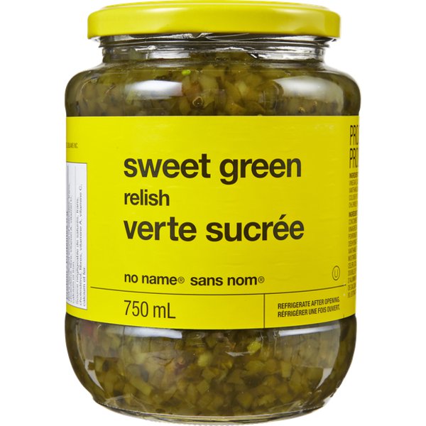 No Name Sweet Green Relish-Loblaws