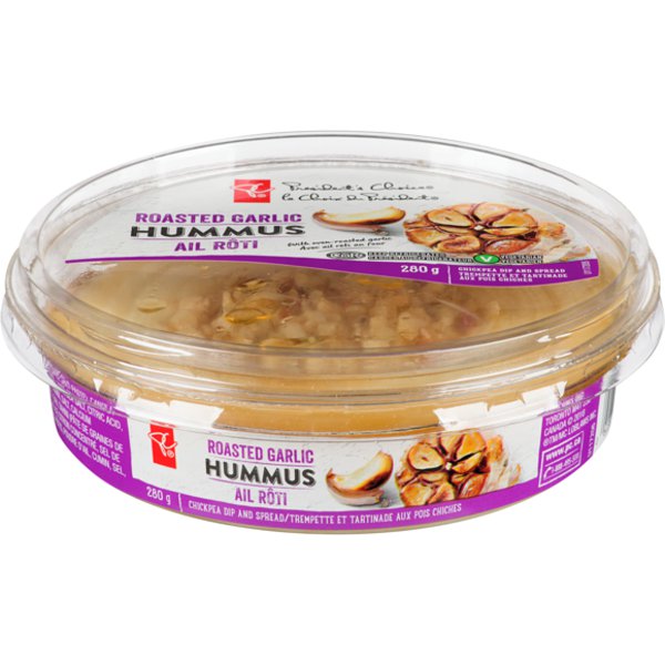 Presidents Choice Roasted Garlic Topped Hummus