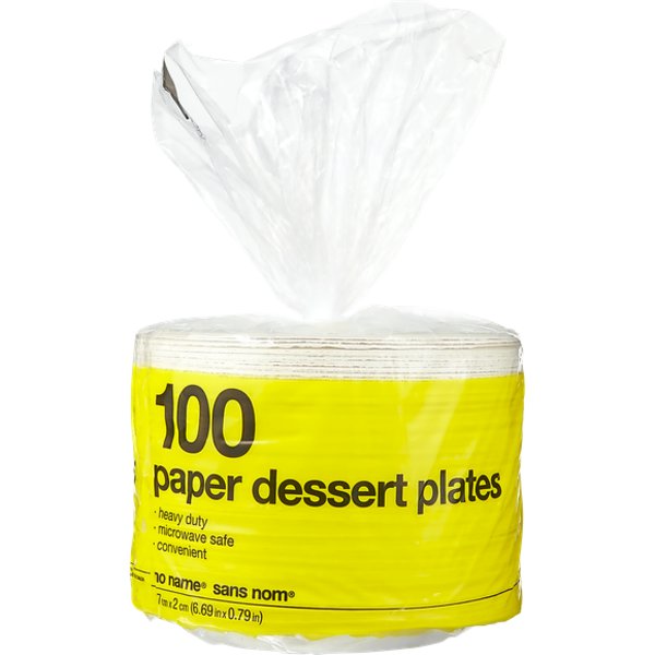 No Name 6 3/4" Paper Plate
