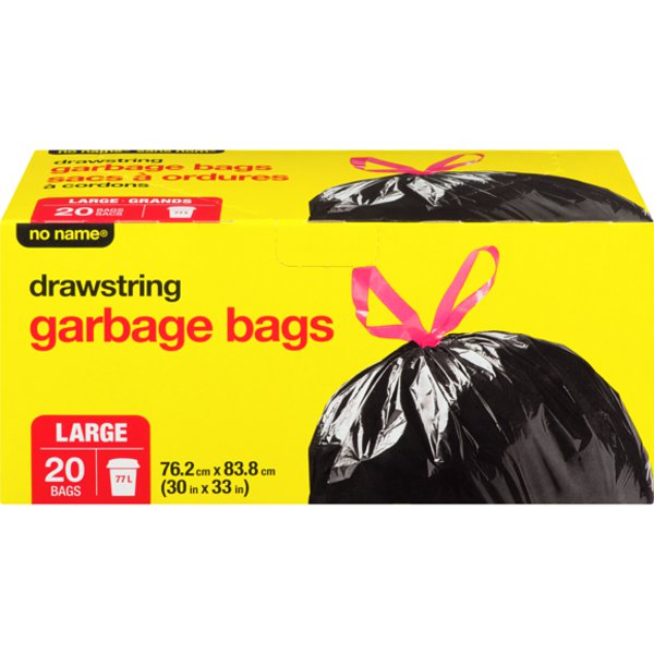 No Name Large Drawstring Garbage Bag