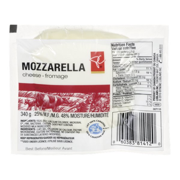 Presidents Choice Mozzarella Ball Cheese