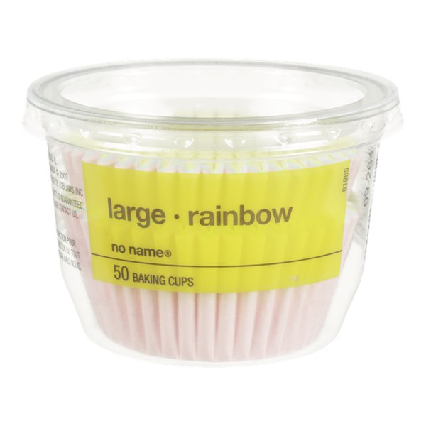 No Name Large Rainbow Baking Cups