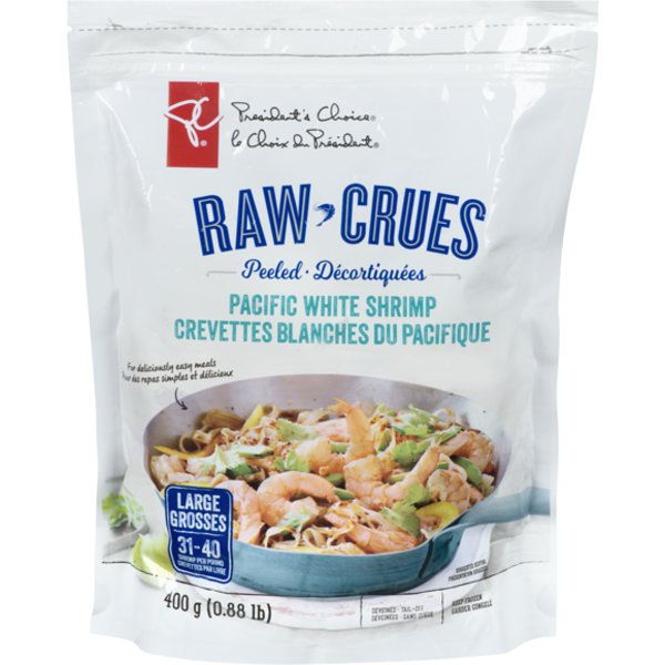 President's Choice 31/40 Raw Peeled Whole Shrimp