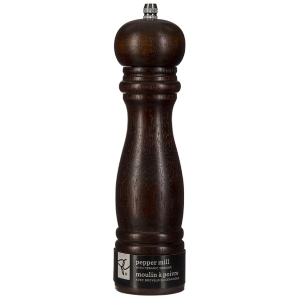 Presidents Choice 8" Chocolate Wooden Peppermill