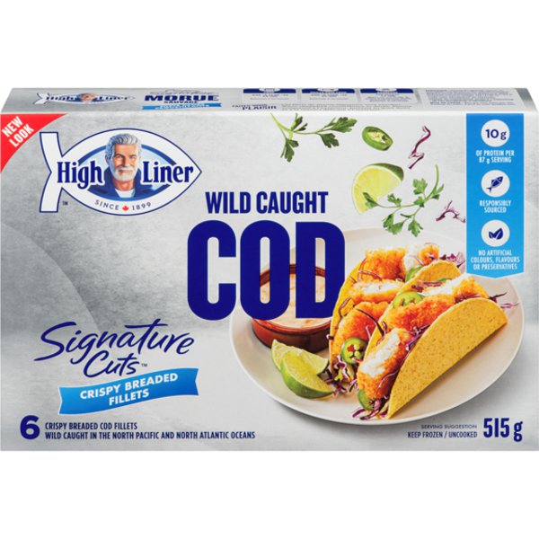 High Liner Frozen Crispy Breaded Cod Fillet