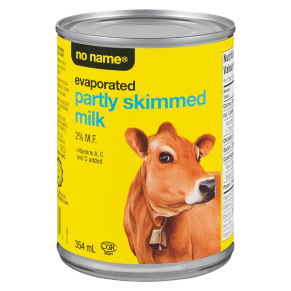 No Name 2% Evaporated Milk