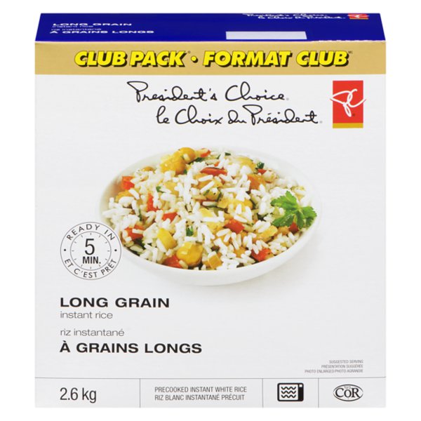 Presidents Choice Long Grain Premium Rice