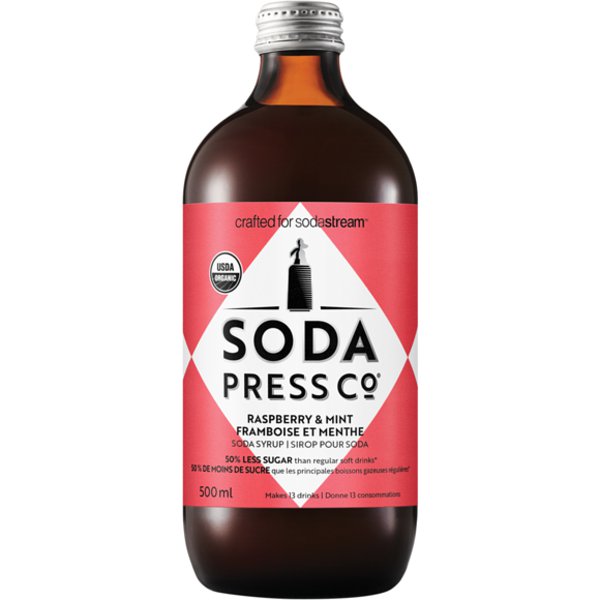 Sodastream Organic Raspberry Mint Soda Syrup