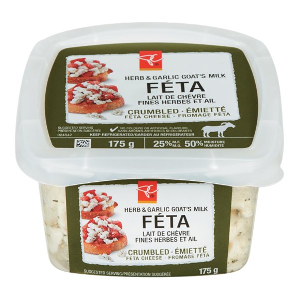 President's Choice Crumbled Feta Cheese Herb & Garlic