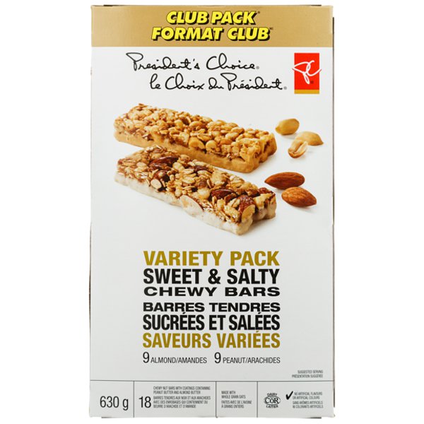 President's Choice Sweet & Salty Assorted Granola Nut Bars