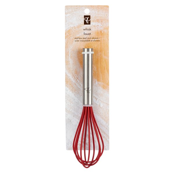 Presidents Choice Stainless Steel & Silicone Whisk 8