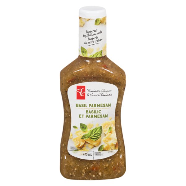 Presidents Choice Basil & Parmesan Salad Dressing